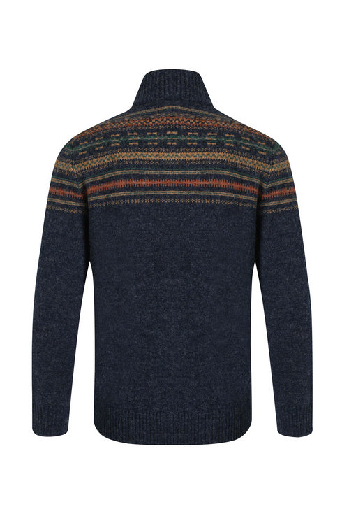 Weird Fish Larner Eco 1/4 Zip Fair Isle Jumper 203601